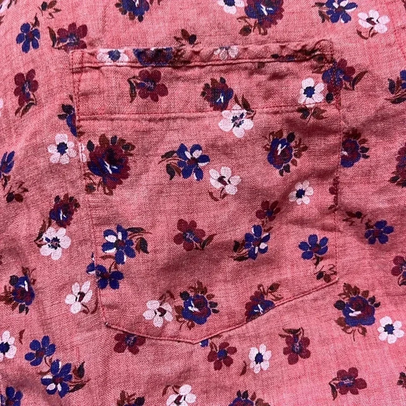 Good Man Brand Linen Camp Shirt Size L - Picture 8 of 8